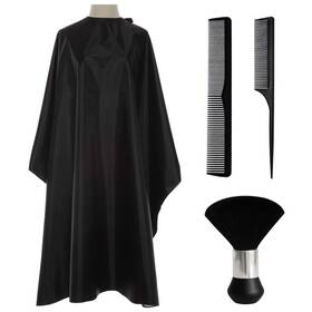 Flagsky 202103181634 Nylon Waterproof Professional Haircut Cape With Snap Closure Salon Barbe