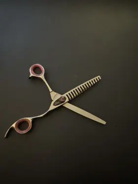 Ft15 Flux Duralite Japan Stainless 15 Tooth Texturizer Shears . Via With Case