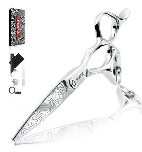 Fmpz Fmpz-s6-550c5 Hair Cutting Scissors Professional 5.5 Inch Barber Shears