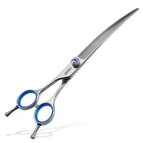 Fogosp 745746943692 Left Handed Curved Scissors For Dog Grooming Professional 8 Inch Long Downwar