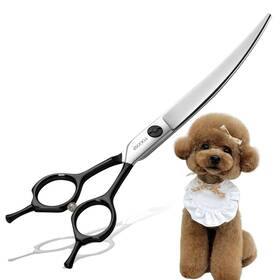 Fogosp 750226663946 Curved Dog Grooming Scissors Professional 7 Inch Shears For Dogs Pet Rig