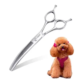 Fogosp 764256233710 Curved Thinning Shears For Dogs Grooming 6.5ftft Multipurpose Professional Pet