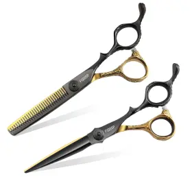 440c Fogosp 784039744325 6 Inch Professional Hair Cutting Scissors Kit Japan Stainless Steel Sharp Er