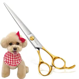 Fjdw-gd-75z Fogosp Professional Dog Grooming Scissors Straight 7.5 Inch Pet Shears For Cutt Fjdw-gd-75z Fogosp Professional Dog Grooming Scissors Straight 7.5 Inch Pet Shears For Cutt