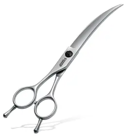 Fold-7.5w Fogosp Professional Left Handed Curved Dog Grooming Scissors For Lefty Groomers 35° Fold-7.5w Fogosp Professional Left Handed Curved Dog Grooming Scissors For Lefty Groomers 35°