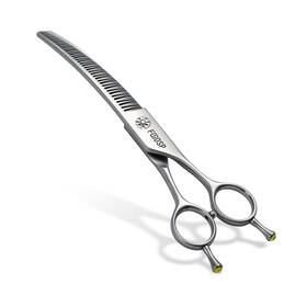 Fogosp Fowz3d75 Professional 3d Curved Chunkers Dog Grooming Scissors 7.5ftft Thinning S