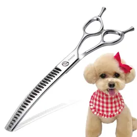 Qw-curved-chunker-7.5 Fogosp Curved Thinning Shears For Dogs Grooming 7.5ftft Downward Chunker Dog Gr Qw-curved-chunker-7.5 Fogosp Curved Thinning Shears For Dogs Grooming 7.5ftft Downward Chunker Dog Gr