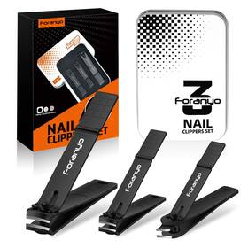 Foranyo 784137651594 Nail Clippers 3 Pack Toenail Fingernail Clipper For Me