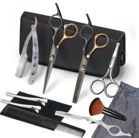 Usyjdtz002-gold Fozirut Hair Scissors Thinning Shears For Cutting Professional Barber Usyjdtz002-gold Fozirut Hair Scissors Thinning Shears For Cutting Professional Barber