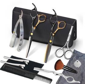Fozirut Usyjdtz003-gold Professional Barber Scissors Hair Cutting Shears Kit Thinning