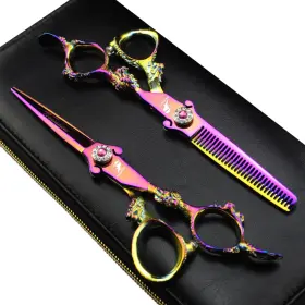 440c Freelander 704529499566 6.0 Inch Japan Stainless Steel Barber Hairdressing Cutting Shears/scisso