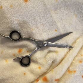 Fresh Frl-600 Makai 6 Inch Lefty Styling Scissors Stainless Steel Silver Adjustable Knob