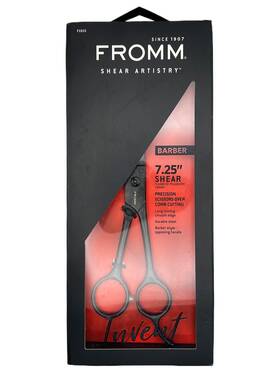 Fromm 01970 Invent 7.25 Inch Barber Shear Black Metal For Barbers