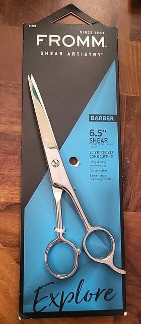 Fromm 023508019633 Shear Artistry Barber 6.5 Inch Scissors Over Comb Cutting