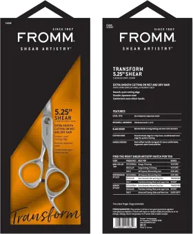 F1009 Fromm 023508019640 Barber Transform 5.25 Inch Hair Cutting Shears Scissors F1009 Fromm 023508019640 Barber Transform 5.25 Inch Hair Cutting Shears Scissors