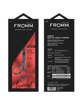 Fromm 023508019695 Invent 5.75 Inch 28 Tooth Thinning Shears For Haircutting Wet And Dry Hair Polis
