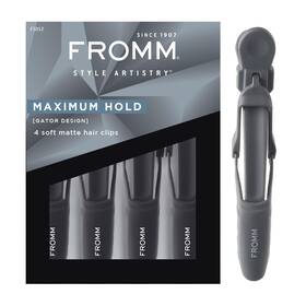 Fromm F5012 Professional Gator Hair Clips 4.5 Inch Double-sided Teeth For Secure Sect