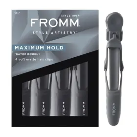 F5012 Fromm Professional Gator Hair Clips 4.5 Inch Double-sided Teeth For Secure Sect