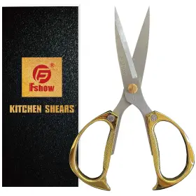 Fshow 652401711735 Kitchen Scissors For Food Heavy Duty Metal Shears Dishwasher Safe Foo