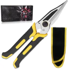 Ftecybo 658359062844 9-inch Heavy Duty Scissors Multifunction Shears For Cutting Cable Wires Car