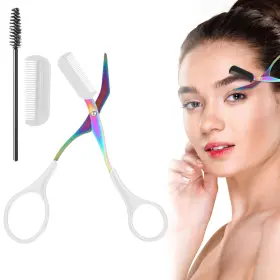 5232dfoj8280 Fyntave Eyebrow Scissors Stainless Steel Trimmer Scissor 2 In 1 Multicolor 5232dfoj8280 Fyntave Eyebrow Scissors Stainless Steel Trimmer Scissor 2 In 1 Multicolor