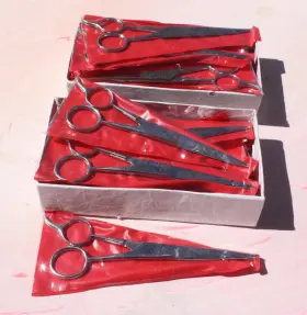 Sp102 Gadgets Collection 6.5 Inch Hair Salon Cutting Scissors Barber Shears Lot Of Six - Ice Tempered