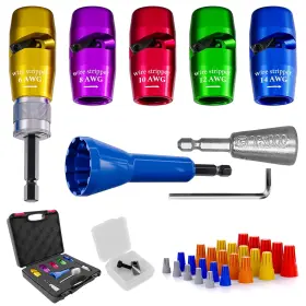 Gd-bxq-5p-us Gardon Electrician Tools Wire Stripper For Drill - 8 In 1 Professio... Fast Ship