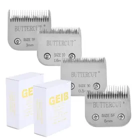 Pege11000 Geib Buttercut 4 Pack Dog Grooming Kit Clipper Blades Carbonized