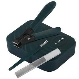 Glamne Gl-074 Nail Clippers For Thick Nails With Catcher Wide Jaw Fingernail And To