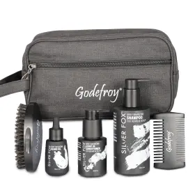 2207 Godefroy Silver Fox Complete Mens Grooming Collection Beard And Mustache Ca