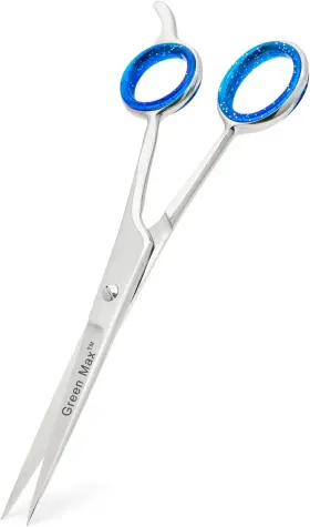 007873 Green Max Enterprises Professional Mustache And Beard Scissors Small Sharp Stainless Steel Be