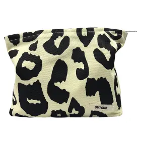 Mbw007 Gutgnk Womens Cosmetic Bag - Foreign Style Rice Leopard Print Travel Cosmet
