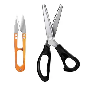 Haalii-h1047 Haalii Shears Comfort Grips Crafts Zig Zag Cut Sewing Scissors Professional Handhel