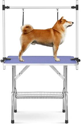 Haige Pet Your Pet Nanny Et-a8 Grooming Table For Large Dogs Adjustable Professional - Portable Blue