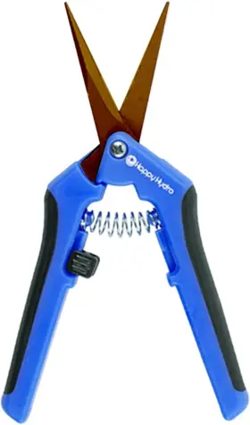 Happy Hydro 445026872829 - Trimming Scissors Curved Tip Titanium Coated Blades With Sprin