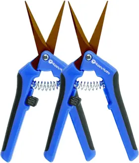 Hhtc2 Happy Hydro Trimming Scissors Tip Blades Curved Titanium Coated With Straight