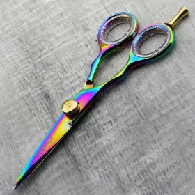 Jl89 Haryali London Professional Barber Salon Hairdressing Scissors 5 Inches Titanium Scissor Case