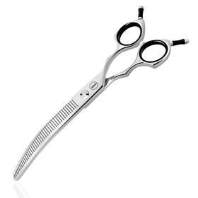 Hashimoto B24f-7.0 Curved Fluffer Scissors For Dog Grooming 42 Teeth 50% Thinning Ra