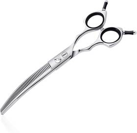 Hashimoto B24t-7 Curved Thinning Shears For Dogs Dog 7.0 Inch Silver