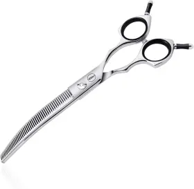 B24t-7 Hashimoto Curved Thinning Shears For Dogs Dog 7.0 Inch Silver