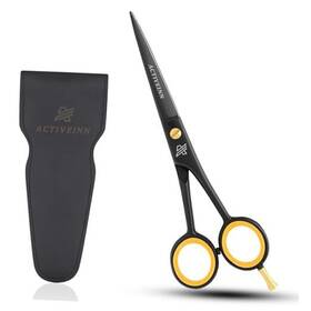Hateem Industries 198168255148 Barber Hair Cutting Scissors Premium 6. Inch Professional High Matt Black