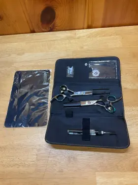 Hh-14t Hattori Hanzo 6.5 6.0 Shears Hh-4 Inch Menuki And Shimatta Texturizer Case