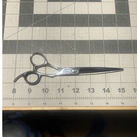 Hattori Hanzo Hh-6.5 Talon 6.5 Inch Stiletto Hair Shears Finger Rest Silver