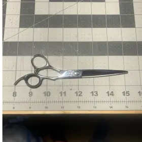 Hh-6.5 Hattori Hanzo Talon 6.5 Inch Stiletto Hair Shears Finger Rest Silver