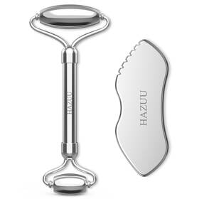Hazuu Jgs-1 Stainless Steel Gua Sha And Face Rollers - Metal Roller For Eyes Neck Anti-a