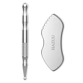 Jgs-3 Hazuu Stainless Steel Gua Sha Tool And Acupuncture Pen- Deep Tissue Massage Pain Re