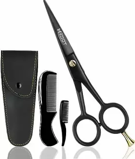 Hb Dot 727295256218 Hb-dot 5 Inch Professional Mustache And Beard Scissors German Stainless Steel Must