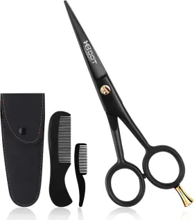 Hb-101 Hb Dot Hb-dot 5 Inch Professional Mustache And Beard Scissors German Stainless Steel Mustach