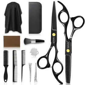 Hecho.ds 768523298662 12 Pcs Hair Cutting Scissors Kit Hairdressing Set For Home Salon