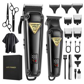 Hiena Pro Hyn-t14 Professional Hair Clippers Set And Cordless Barber For Men S